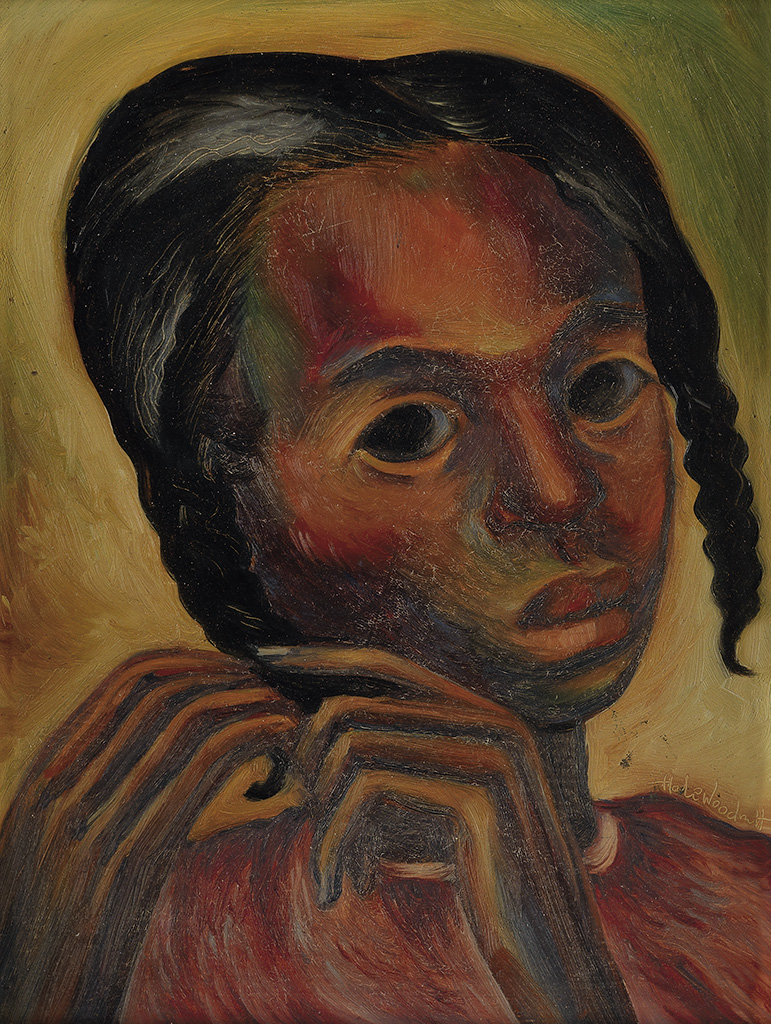 HALE WOODRUFF (1900 - 1980) Portrait of a Girl.